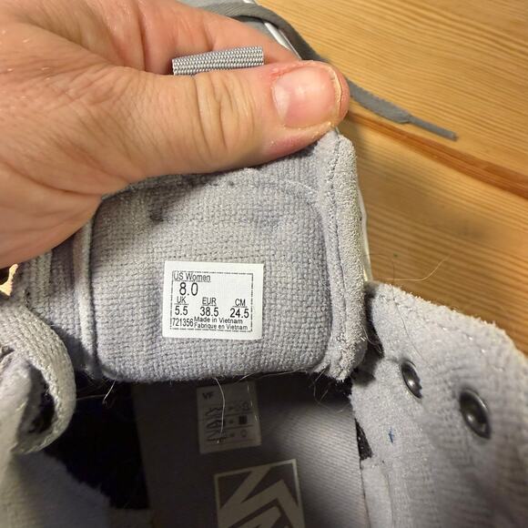 Vans Sk8-Hi MTE Gray Suede Sherpa Lined High Top Sneakers Women’s 8 - Picture 14 of 14